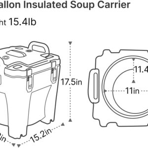 FORCOOK Insulated Soup Carrier Catering Supplies 5 Gallon Review