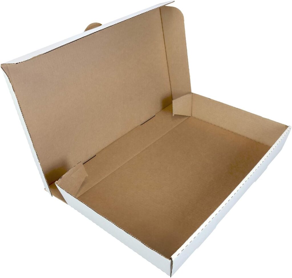 Royal Full Pan White 21 Inch x 13 Inch x 3 Inch Corrugated Catering Box, Case of 50