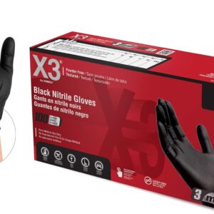 X3 Black Nitrile Disposable Gloves Review